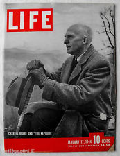 Charles Beard on the cover of Life Magazine (17 Jan 1944)