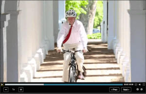 Peter Onuf on Bike