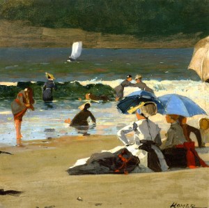 "By the Shore," Winslow Homer, ca. 1870